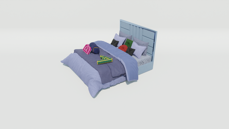 Reverie Echo Bed 3Dモデル .c4d .max .obj .3ds .fbx .stl .blend 