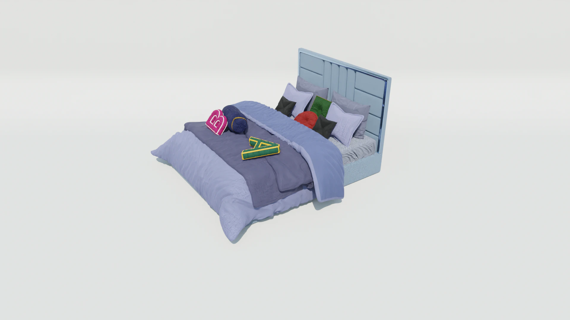 Reverie Echo Bed 3D Model .c4d .max .obj .3ds .fbx .stl .blend