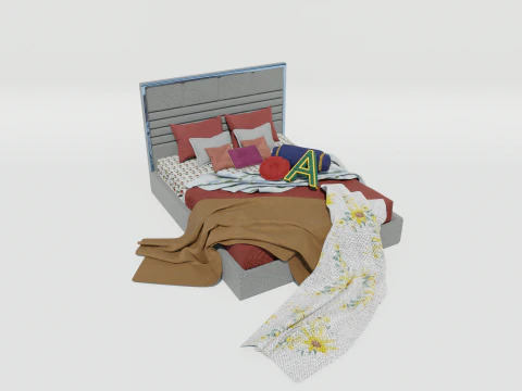 Ł&oacute;żko Aries Wallace Model 3D