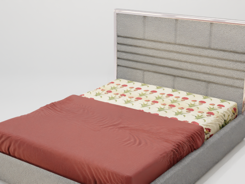 Aries Wallace Bed 3D Model