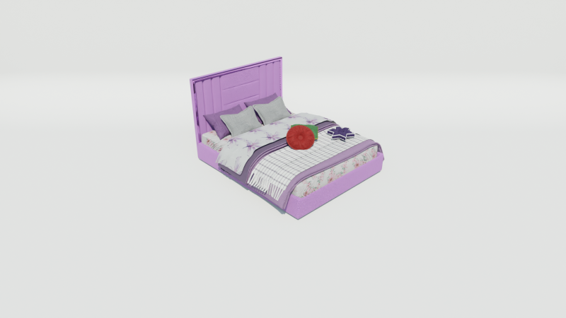 Penchat Markurio Bed 3D Model .c4d .max .obj .3ds .fbx .stl .blend 
