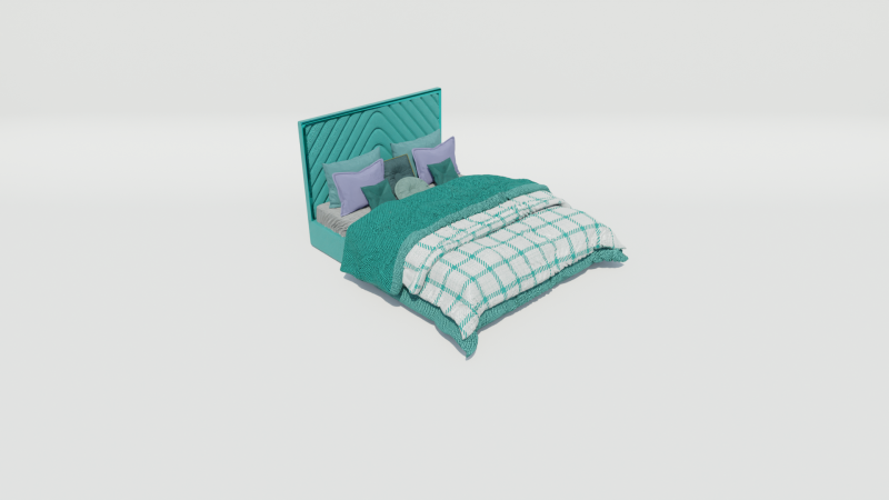 Laszlo Obsession Bed 3D Model .c4d .max .obj .3ds .fbx .stl .blend 