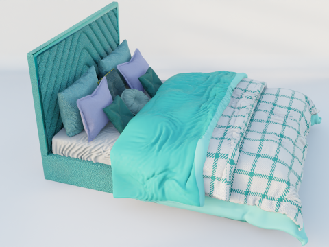 Laszlo Obsession Bed 3D Model