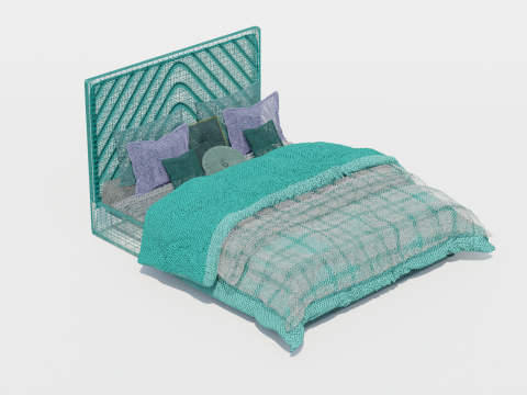Laszlo Obsession Bed 3D Model