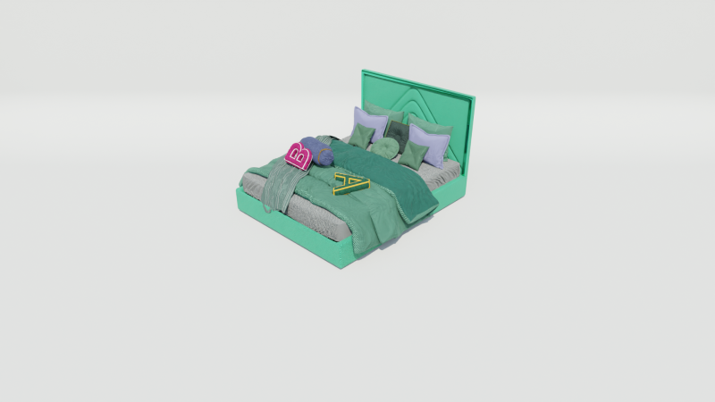 Vergil Spell Bed Modello 3D .c4d .max .obj .3ds .fbx .stl .blend 