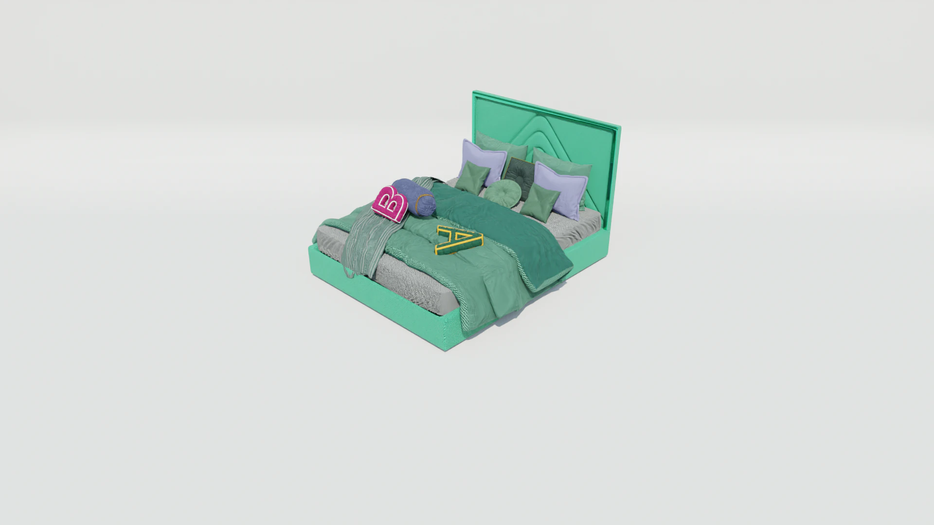 Vergil Spell Bed 3D Model .c4d .max .obj .3ds .fbx .stl .blend 