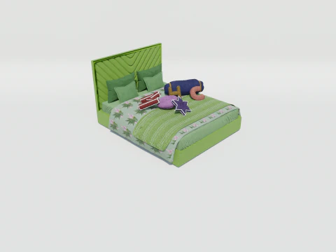 Tempat Tidur Louise Vega Model 3D