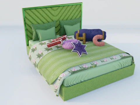 Louise Vega Bed 3D Model