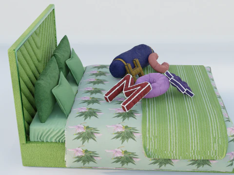 Louise Vega Bed 3D Model
