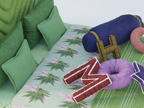 Louise Vega Bed Modèle 3D