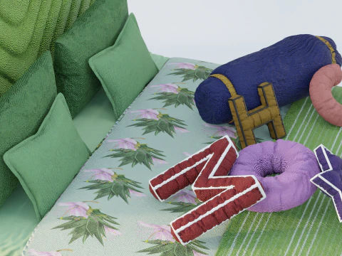 Louise Vega Bed 3D Model