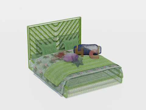 Louise Vega Bed 3D Model