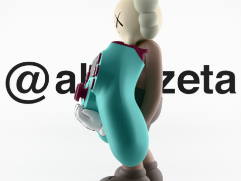 3D Printing Kaws Controller Stand Sony Play Station IV4 V5 Modelo 3D