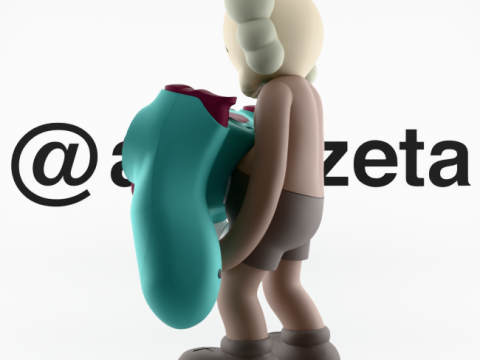 3D Printing Kaws Controller Stand Sony Play Station IV4 V5 Modelo 3D