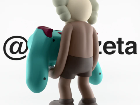 3D Printing Kaws Controller Stand Sony Play Station IV4 V5 3D Model