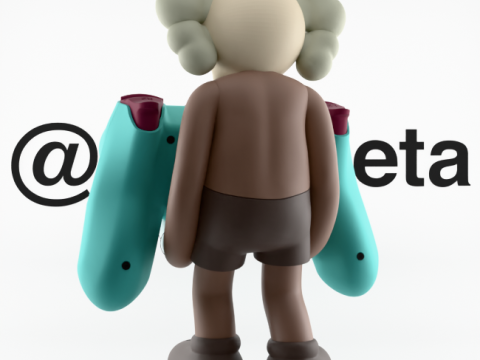 3D Printing Kaws Controller Stand Sony Play Station IV4 V5 Modelo 3D