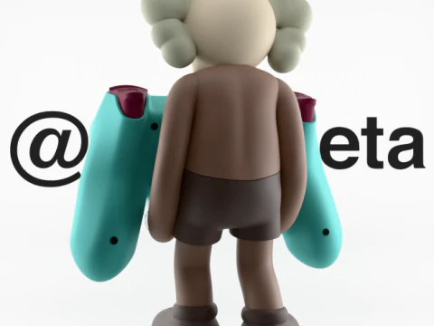 3D Printing Kaws Controller Stand Sony Play Station IV4 V5 3D Model