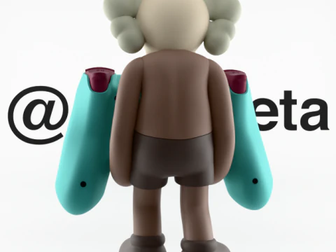 3D Printing Kaws Controller Stand Sony Play Station IV4 V5 3D Model