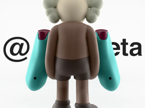 3D Printing Kaws Controller Stand Sony Play Station IV4 V5 3D Model