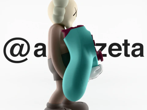 3D Printing Kaws Controller Stand Sony Play Station IV4 V5 3D Model