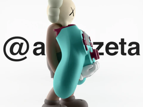 3D Printing Kaws Controller Stand Sony Play Station IV4 V5 3D Model