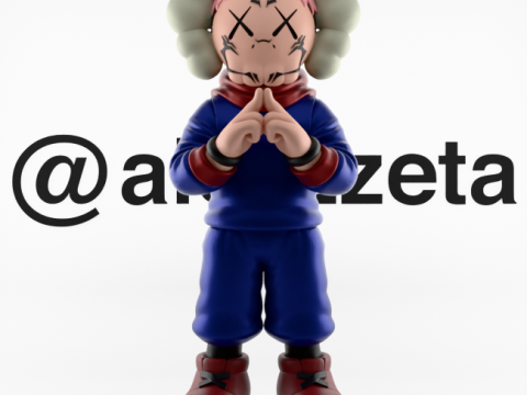 3D Printing Kaws Yuji Itadori Jujutsu Kaisen 3D 模型