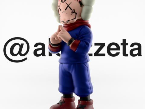 3D Printing Kaws Yuji Itadori Jujutsu Kaisen 3D 模型