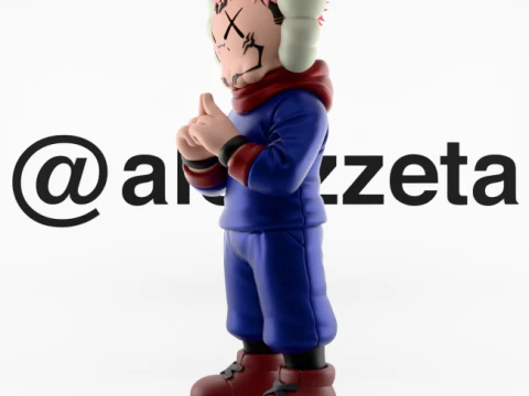 Stampa 3D Kaws Yuji Itadori Jujutsu Kaisen Modello 3D