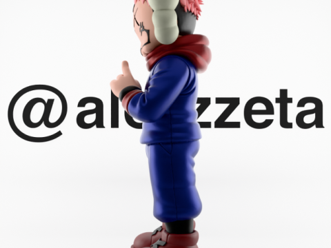 3D Printing Kaws Yuji Itadori Jujutsu Kaisen 3D 模型