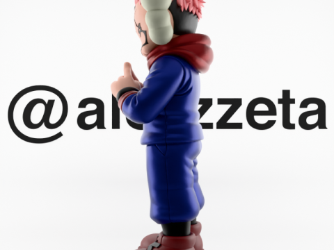 3D Printing Kaws Yuji Itadori Jujutsu Kaisen 3D 模型