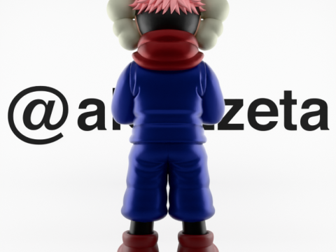 3D Printing Kaws Yuji Itadori Jujutsu Kaisen 3D 模型