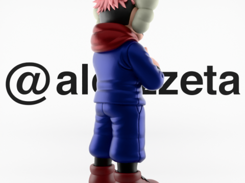 3D Printing Kaws Yuji Itadori Jujutsu Kaisen 3D 模型
