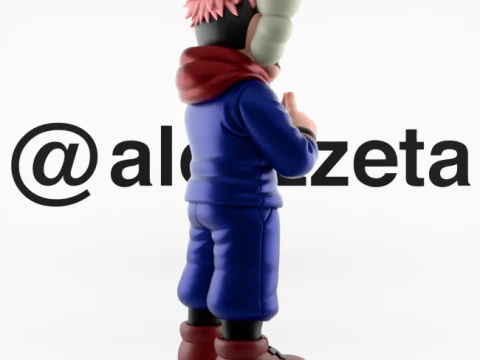 Stampa 3D Kaws Yuji Itadori Jujutsu Kaisen Modello 3D