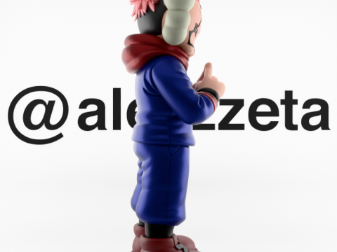 3D Printing Kaws Yuji Itadori Jujutsu Kaisen 3D 模型