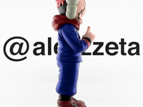 Stampa 3D Kaws Yuji Itadori Jujutsu Kaisen Modello 3D