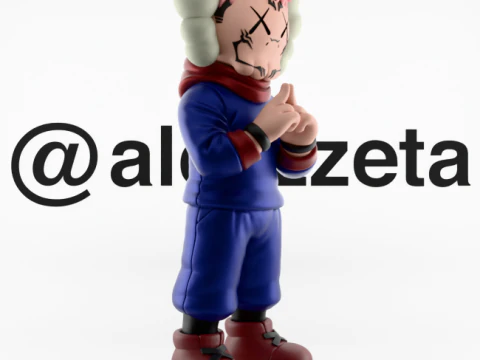 Stampa 3D Kaws Yuji Itadori Jujutsu Kaisen Modello 3D
