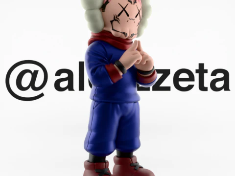 Stampa 3D Kaws Yuji Itadori Jujutsu Kaisen Modello 3D