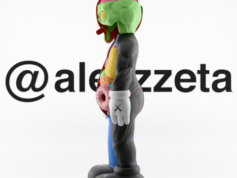 3D Printing Kaws Homer Simpson Flayed Open 3D 模型