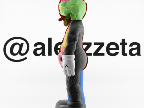 3D Printing Kaws Homer Simpson Flayed Open 3D 模型