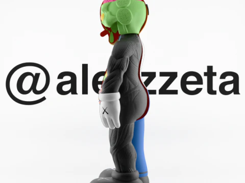 3D Printing Kaws Homer Simpson Flayed Open 3D Model