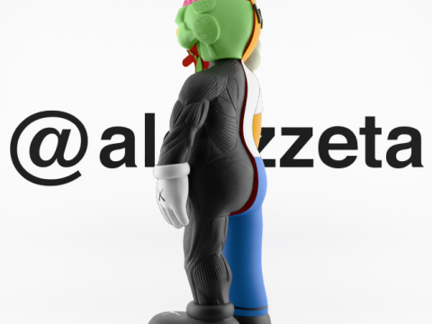 3D Printing Kaws Homer Simpson Flayed Open 3D 模型
