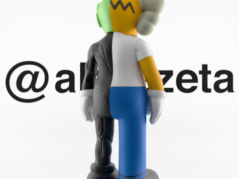 3D Printing Kaws Homer Simpson Flayed Open 3D 模型