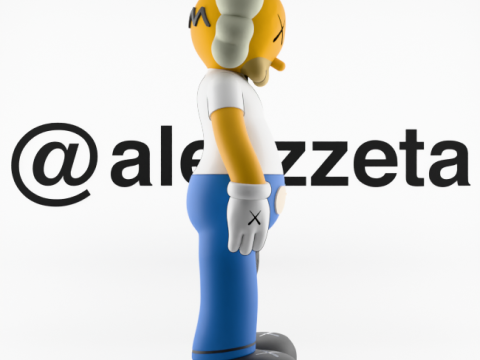 3D Printing Kaws Homer Simpson Flayed Open 3D 模型