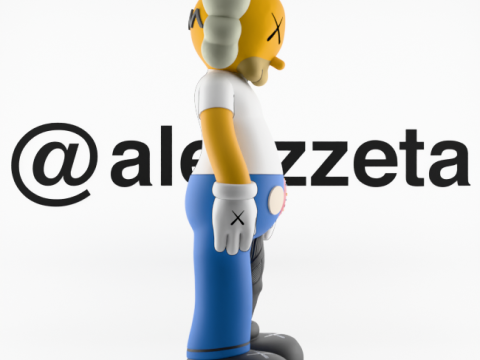 3D Printing Kaws Homer Simpson Flayed Open 3D 模型