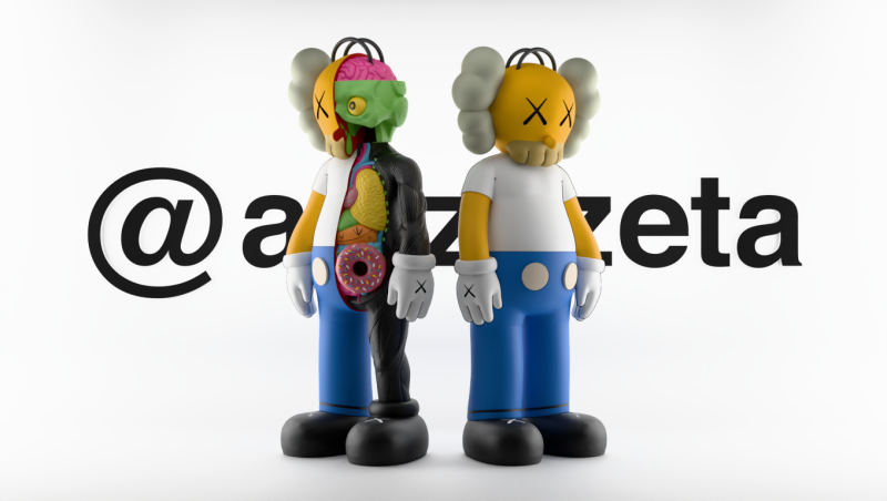3D Printing Kaws Homer Simpson and Homer Simpson Flayed Open Modello 3D .c4d .max .obj .3ds .fbx .stl .blend 