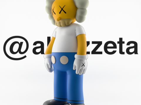 3D Printing Kaws Homer Simpson and Homer Simpson Flayed Open Modello 3D