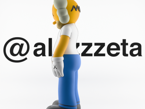 3D Printing Kaws Homer Simpson and Homer Simpson Flayed Open Modello 3D