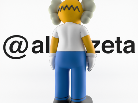 3D Printing Kaws Homer Simpson and Homer Simpson Flayed Open Modello 3D