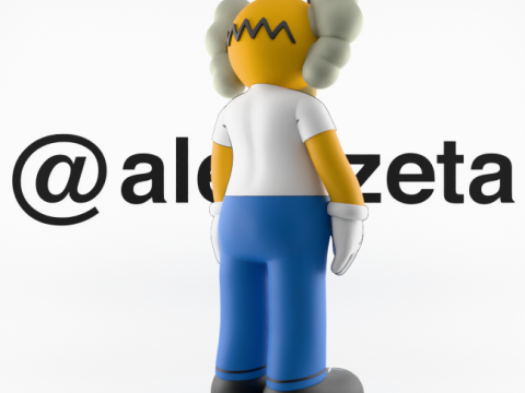 3D Printing Kaws Homer Simpson and Homer Simpson Flayed Open Modello 3D