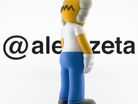 3D Printing Kaws Homer Simpson and Homer Simpson Flayed Open Modello 3D